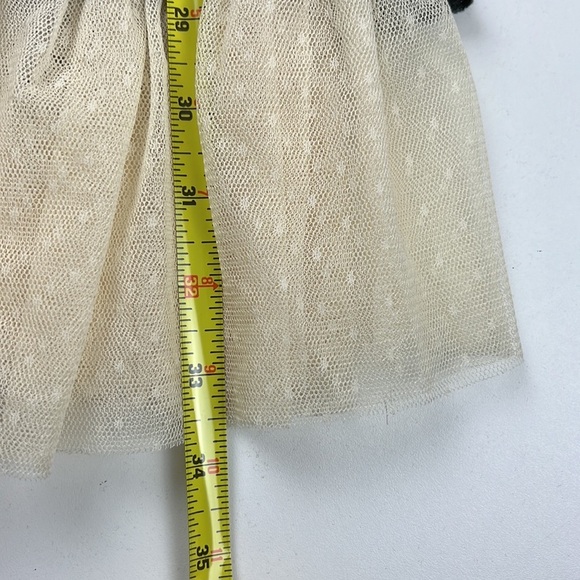 Super Cute Sleeveless Patterned Knit Dress with Lace - Picture 9 of 10